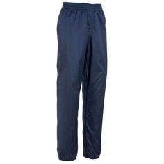 Верхние брюки водонепроницаемые походные детские 2–6 лет MH100 QUECHUA Х Decathlon Синий Графит 96-102 CM 3-4