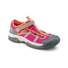 Сандалии походные МН150 TW детские, размер 28–39 QUECHUA Х Decathlon Пурпурный/Оранжевый EU32/33