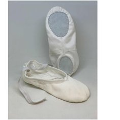 Балетки с двусоставной подошвой тканевые белые DOMYOS Х Decathlon 31