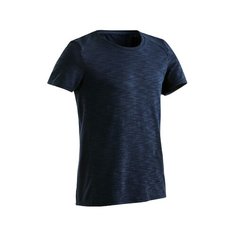 Футболка хлопковая дышащая ДЕТСКАЯ темно-синяя DOMYOS Х Декатлон 8-9 лет (131-140 см) Decathlon