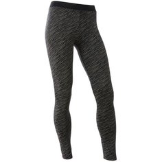 Леггинсы хлопковые дышащие 500 спортивные для девочек, размер: 7-8 лет (123-130 см), цвет: Черный DOMYOS Х Декатлон Decathlon