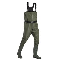 Вейдерсы для рыбалки 100, размер: 46/47-2XL, цвет: Коричневый Хаки CAPERLAN Х Декатлон Decathlon