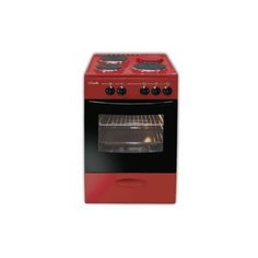 Электрическая плита ЛЫСЬВА-301МС вишневая, без крышки