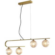 Подвесная люстра Favourite Idem 2723-4P, Янтарный, G9 112