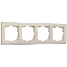 Рамка Werkel W0041803/ Рамка на 4 поста Stark (слоновая кость), Слоновая кость,