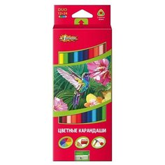 №1 School Карандаши цветные ColorPics двусторонние с точилкой, 24 цвета (666838)