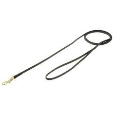 Поводок для собак ZooOne с карабином (лента-чулок) черный/золотой 0.7 м 5 мм