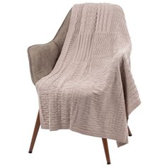 Плед Snippet, бежевый меланж Teplo