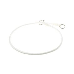 Ошейник-удавка ZooOne с 2-я кольцами круглый 6 мм, длина ошейника 60 см белый