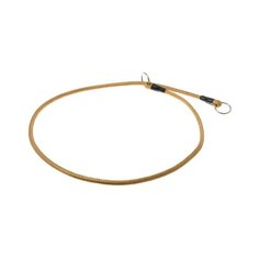 Ошейник-удавка ZooOne с 2-я кольцами круглый 6 мм, длина ошейника 80 см золото