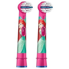 Насадка Oral-B Stages Kids Avengers Little Mermaid для электрической щетки, розовый, 2 шт.