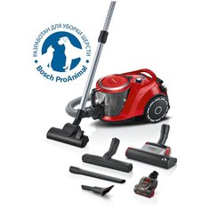 Пылесос Bosch BGS41ZOORU, красный