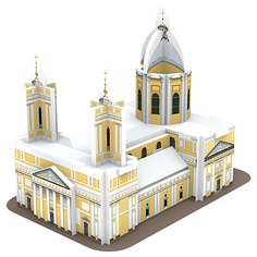 3D-пазл IQ Puzzle 3D Александро-Невская Лавра (17036), 18 дет.