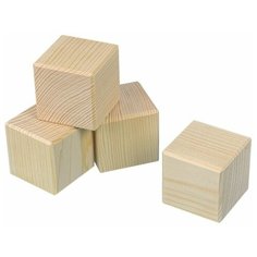 Mr. Carving Заготовка для декорирования Кубики ПР-30 (4 шт.) бежевый