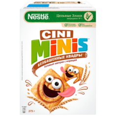 Готовый завтрак Cini Minis безбашенные квадры с корицей, коробка, 375 г