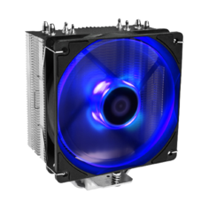 Кулер для процессора ID-COOLING SE-224-XT серебристый/черный/синяя подсветка