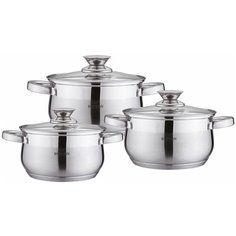 Набор посуды BOHMANN BH - 0526, 6 предметов. Размер: 2.6л, 3.6л, 4.7л