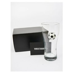 Бокал пивной с футбольным мячом в подарочном футляре (BOX)