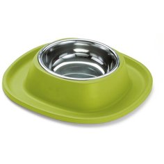 Миска металлическая Lilli Pet для животных на подставке, грушевая