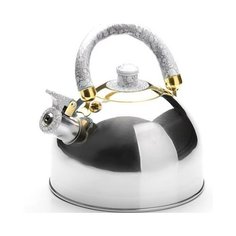 Чайник со свистком "Mayer & Boch", 2 л, ручка серая