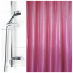 Штора для ванной комнаты "Бриллиант" 180х180 см (Ромб-розовая) Вилина