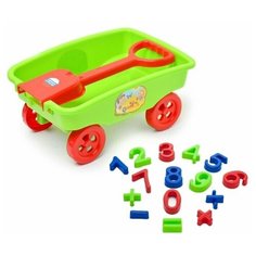 Игровой набор: тележка (15-11017) + Песочный набор "Арифметика" (40-0015) Zebratoys