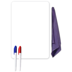 Магнитная маркерная доска Doski4you малая, на холодильник для рисования записей заметок + маркеры/ whiteboard