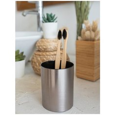 Стакан для зубных щеток "SILVER" PROFFI HOME PH10868