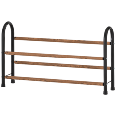 UniStor BROADWAY двухярусная этажерка для обуви раздвижная, 2-х ярусная полка подставка для обуви напольная