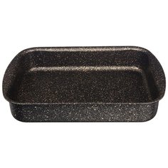 Форма для запекания Agness Премиум Черное золото прямоугольная 35х26х6,5 см, трехслойное покрытие Granit, Pfoa Free (936-725)
