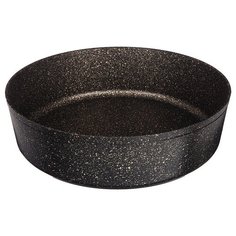 Форма для запекания Agness Премиум Черное золото круглая 24х7 см трехслойное покрытие Granit, Pfoa Free (936-701)