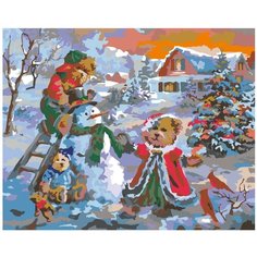 Рождество Раскраска картина по номерам на холсте