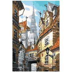 Старинные ворота Раскраска картина по номерам на холсте