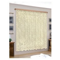 88891 Тюль, в230* ш.300, крем 100%п/э Racc Olto