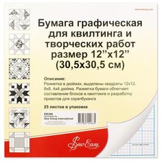 Бумага графическая для квилтинга и творческих работ, альбом Hemline