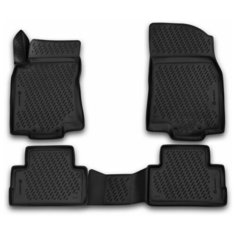 Коврики 3D в салон NISSAN Qashqai (J11F), 2015->, сборка РФ, 4 шт. (полиуретан), CARNIS00061 Element