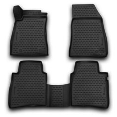 Коврики 3D в салон NISSAN Sentra, 2014->, 4 шт. (полиуретан) Element