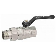 Кран шаровой Bugatti 3/4" с накидной гайкой (рычаг из алюминия) серия Oregon 03200030