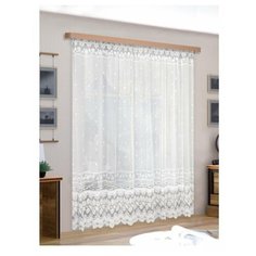 Тюль, в290* ш.300, белый 100%п/э Racc Olto