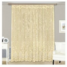 Тюль, в295* ш.500, крем, 100%п/э Racc Olto