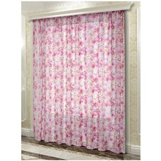 Тюль Лилии ш.300* в.270, 100% розовый Racc Olto