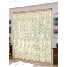 Тюль, выс.250* шир.350, крем 100%п/э Racc Olto