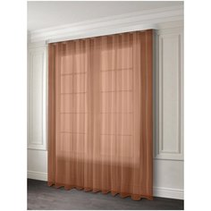 Тюль ш.300* в.250, 100%п/э коричневый Racc Olto