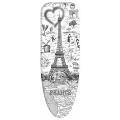 VAL TR-FR13047-L Чехол для гладильной доски, средний, 130*47 см, TRAVELLING FRANCE, шт Valiant