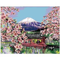 Цветущая Япония Раскраска картина по номерам на холсте