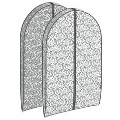 Набор чехлов для одежды объёмных, малых, 2 шт., 60*100*10 см и 60*100*10 см, CLASSIC GREY Valiant