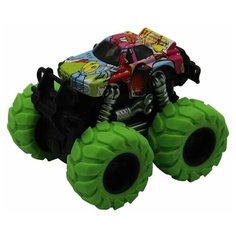 Машинка гоночная die-cast, 4*4, фрикционная, двойной реверс, зеленые колеса Funky Toys FT61041