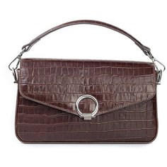 Сумка кроссбоди AFINA, натуральная кожа, коньяк