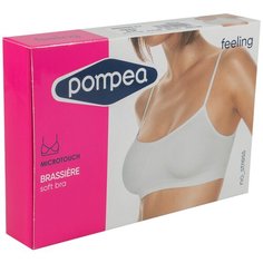 Топик Pompea, BRASSIERE SLV на тонких бретельках из эластичной микрофибры, без боковых швов