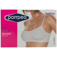 Топик Pompea, BRASSIERE SLV на тонких бретельках из эластичной микрофибры, без боковых швов
